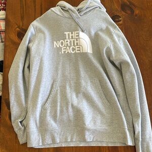 Grey North face hoodie